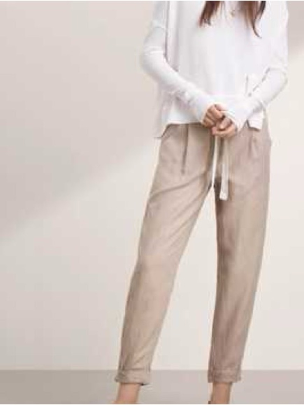 Aritzia Wilfred Drawstring Linen Pants. Preowned. Size00